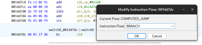 Fix the control flow graph